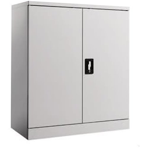 Commercial Metal Grey Storage Cabinet Lockable 900x400x900mm | Stalwart DA-MYOC04