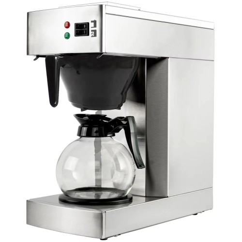 Commercial Filter Coffee maker Manual fill 1 glass jug 2 hotplates | Stalwart DA-RB386AD1