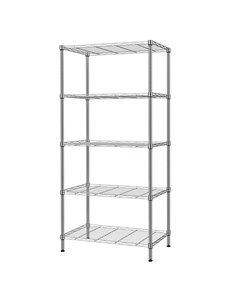 Professional 5 Tier Shelving Unit Silver 600x350x1500mm | Stalwart DA-WS2414595S