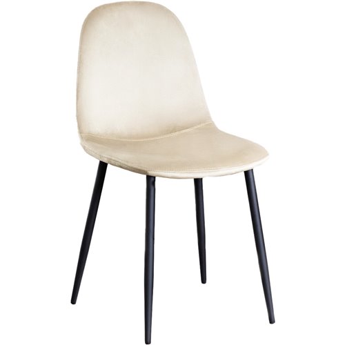 Velvet Dining Chair Beige | Stalwart DA-WW088BEIGE