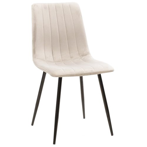 Velvet Dining Chair Beige | Stalwart DA-WW101BEIGE