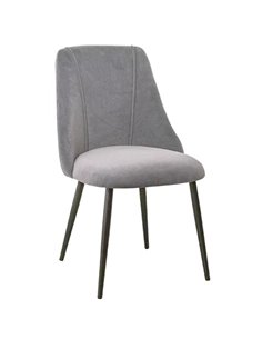 Velvet Dining Chair Dark Grey | Stalwart DA-WW185DARKGREY