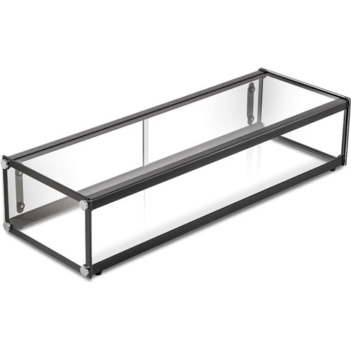 Neutral Display Case Black 920x330x200mm | Stalwart DA-ZW48SS