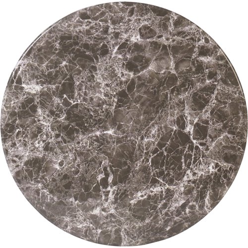 Seamless Round Table Top Black Marble  24&quot | Stalwart DA-TT24RBLACKMARBLE