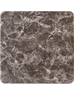 Seamless Square Table Top Black Marble  24x24&quot | Stalwart DA-TT2424BLACKMARBLE