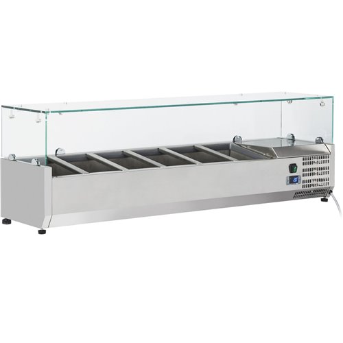 Refrigerated Servery Prep Top 1400mm 6xGN1/4 Depth 330mm | DA-PT14