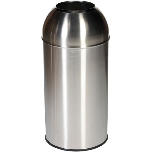 Commercial Open-Top Waste Bin 50 Litres Satin | Stalwart DA-JY981050L