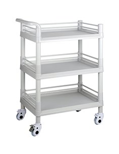 Professional 3 Tier Mobile Trolley ABS 540x370x980mm | Stalwart DA-WH3ST5437