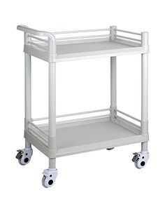 Professional 2 Tier Mobile Trolley ABS 645x445x900mm | Stalwart DA-WH2MT6544