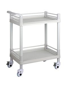 Professional 2 Tier Mobile Trolley ABS 750x530x900mm | Stalwart DA-WH2LT7553