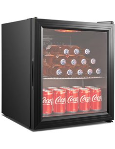 Mini Bottle cooler Glass door 50 litres Black | Stalwart DA-BC50