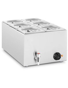 Commercial Bain Marie 6xGN1/6 0.6kW | Stalwart DA-M106