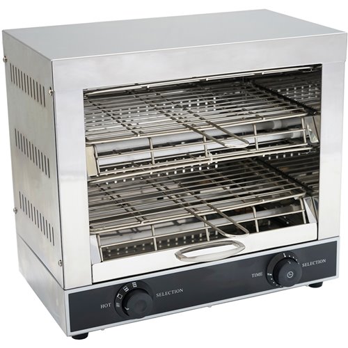 Commercial Double Toaster &amp Salamander 300 slices/hour | Stalwart DA-TS02