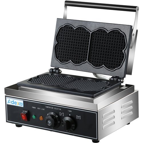 Commercial Waffle Maker 1.55kW 2 waffles Countertop | Stalwart DA-HX116