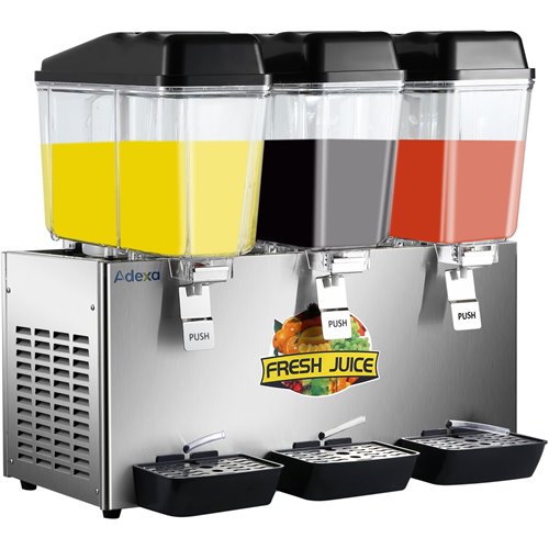 Commercial Cold Drinks Dispenser 3 x 16 litres | Stalwart DA-LSJ16LX3