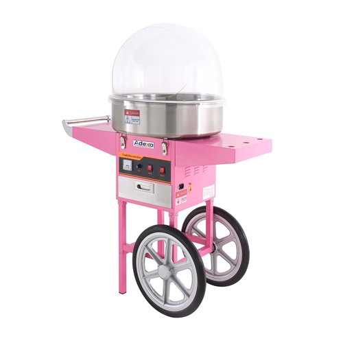 Candy Floss Machine with Cart 60pcs/hr 730mm | Stalwart DA-HEC04C