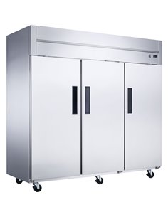 1800lt Commercial Upright Refrigerator Triple Door Stainless Steel | Stalwart DA-GN210AR