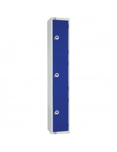 Three Door Locker Blue Camlock