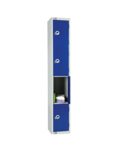 Four Door Locker Blue Door Padlock