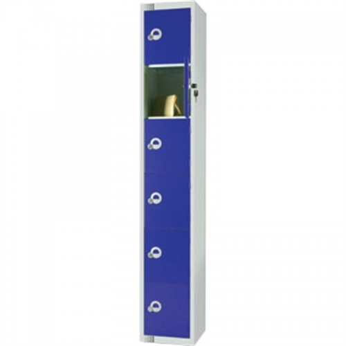 Six Door Locker Blue Door Camlock