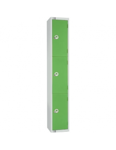 Three Door Locker Green Door Padlock