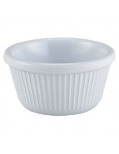 Ramekin 3oz Fluted White 81X36mm