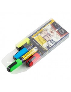 Chalkmarkers 4 Colour Pack (R,G,Y,Bl) Medium