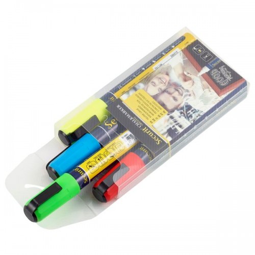 Chalkmarkers 4 Colour Pack (R,G,Y,Bl) Medium