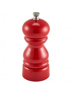 Genware Salt Or Pepper Grinder Red 12.7cm