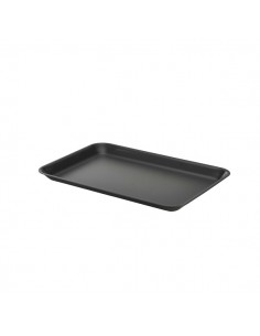 Galvanised Steel Tray 31.5x21.5x2cm Matt Black