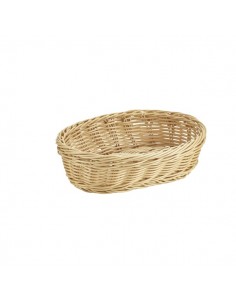 Oval Polywicker Basket 22.5 x 15.5 x 6.5cm