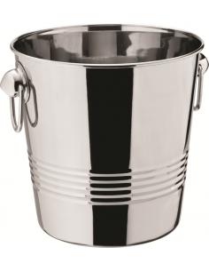 UTOPIA -Tulip Ring Handled Wine Bucket 8.5" (22cm) H: 8.5" (22cm)