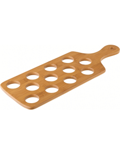 UTOPIA -Bamboo Shot Paddle to hold 12 Shots 16 x 6" (40 x 15.5cm)