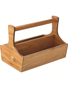 UTOPIA -Rockport Acacia Condiment Crate 10.25 x 6.75" (26 x 17cm)