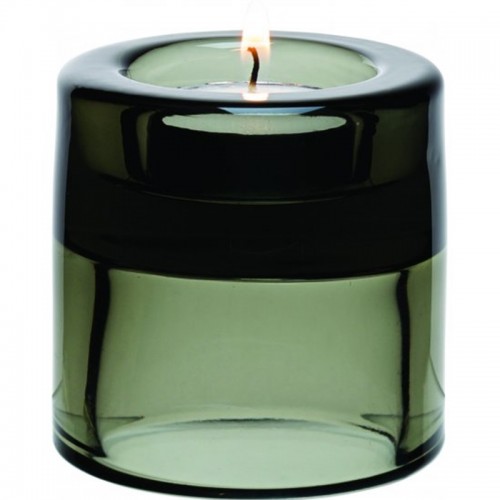 UTOPIA -Black Double Ended Tealight Holder 2.75" (7cm)