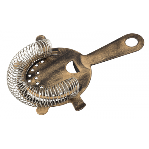 UTOPIA -Vintage Copper Cocktail Strainer - 4 Prong