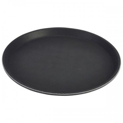 Tray Gengrip Fibreglass Round 16" Black