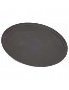 Tray Gengrip Fibreglass Oval 31" Black