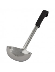 Genware Plastic Handle Soup Ladle Black