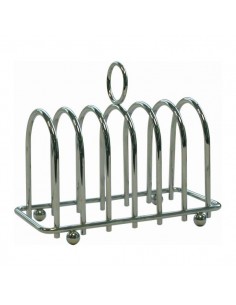 Chrome Horseshoe 6 Slice Toast Rack