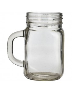 Genware Glass Mason Jar 45cl / 16oz - Quantity 12