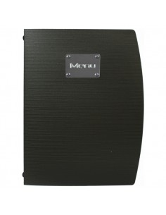 Rio A4 Menu Holder Black 4 Pages