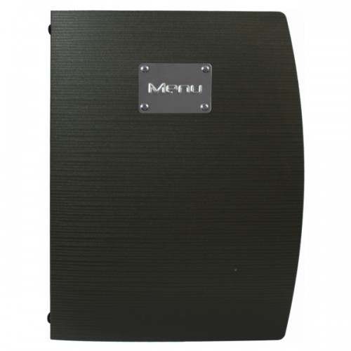 Rio A4 Menu Holder Black 4 Pages