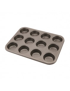 Carbon Steel Non-Stick 12 Cup Muffin Tray