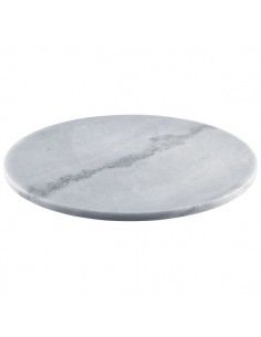 Grey Marble Platter 33cm Dia