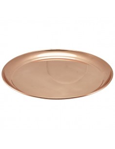 Copper 12" Round Tray 300mm