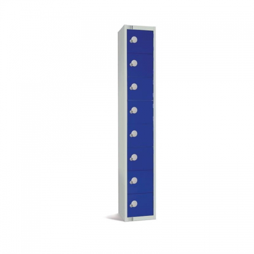 Elite Eight Door Electronic Combination Locker Blue