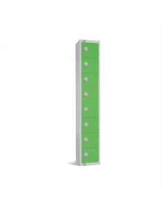 Elite Eight Door Coin Return Locker Green