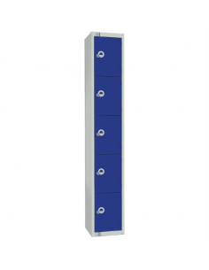 Elite Five Door Manual Combination Locker Locker Blue