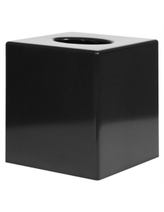 Black Cube Tissue Holder